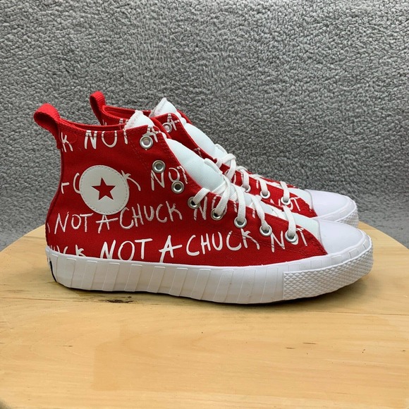 Converse Other - Converse UNT1TL3D Not A Chuck Hi Mens Size 10.5 Shoes Red CTAS High Sneakers